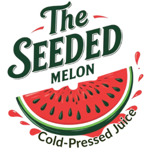 The Seeded Melon logo — organic cold-pressed juice brand focused on natural wellness and freshness.